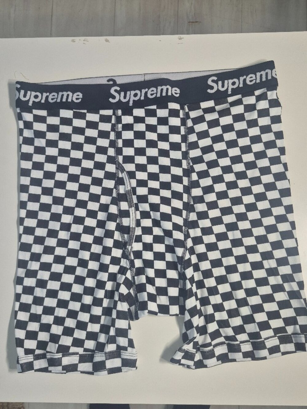 NEW Supreme x Hanes  Boxers Underwear Checkerboard Size XL